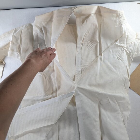 1930s OPEN BACK Arrow Kirk Canada Sanforized Formal Shirt, Starched White Bib - Picture 4 of 10